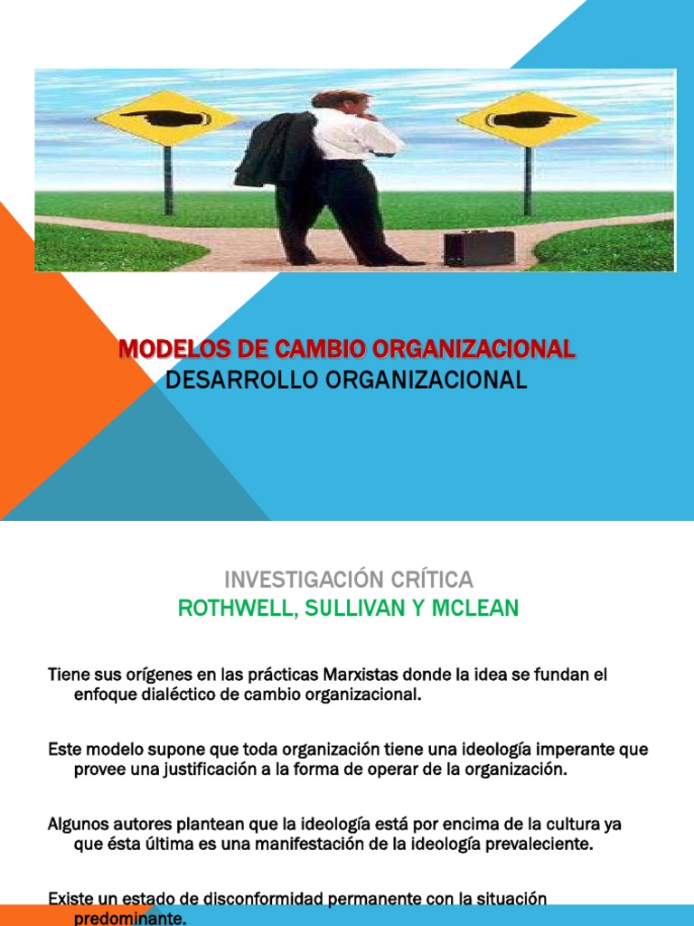 Semana 09-10-11 Modelos de Cambio Organiz y Do | PDF | Gestión del ...