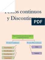 Textos Continuos y Discontinuos PDF