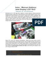 Tutorial Arduino MENCARI ADDRES I2C LCD