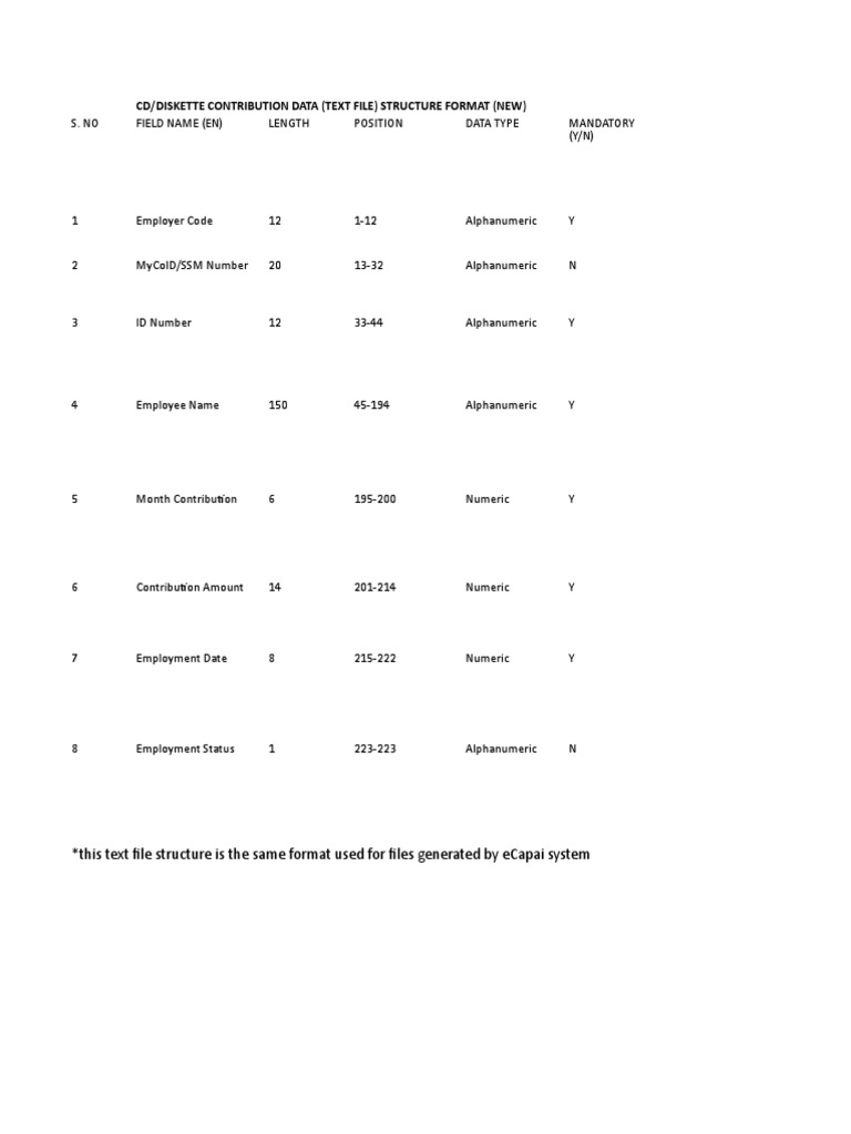 Text File Format | PDF