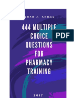 444 QUESTIONS ( Pharmacy Training) By Nehad Jaser Ahmed