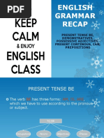 English Grammar Recap