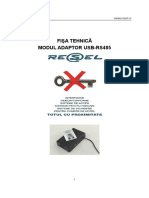 Fisa Tehnica USB-RS485 Adobe