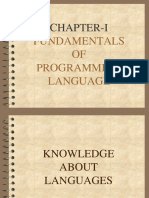 Chapter-I: Fundamentals OF Programming Language