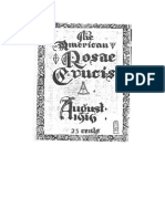 AMORC-The American Rosae Crucis 08 Agosto 1916 Completo Traducido Al Español
