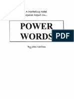 John Carlton, Power Words