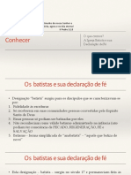 Estudo Declaração Doutrinária Da CBB - Convenção Batista Brasileira