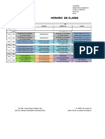 Horario Agroindustrial I 2018