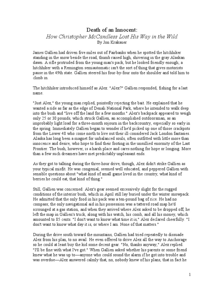 Death of An Innocent Krauker, John PDF