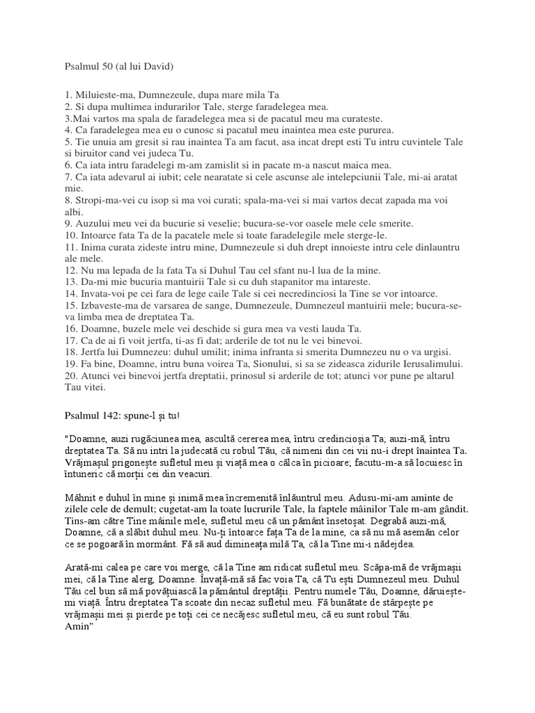 Psalmul 50 | PDF