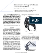 Modeling and Simulation of A Moving Robot Arm Mounted On Wheelchair
