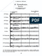 Milhaud - Symphonie de Chambre No. 4, Op. 74 (Score) PDF