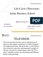 Product Life Cycle (Television) Amity Business School: MBA (G), Semester 3