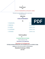 Construction of Residential Building (2Bhk) : A Project Report On