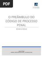 Resumo Preâmbulo Direito Processual Penal