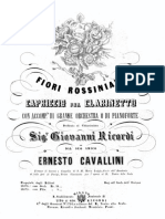 Ernesto Cavallini Fiori Rossiniani For Clarinet and Piano PDF