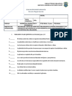 Evaluación Escrita Biología 2dos