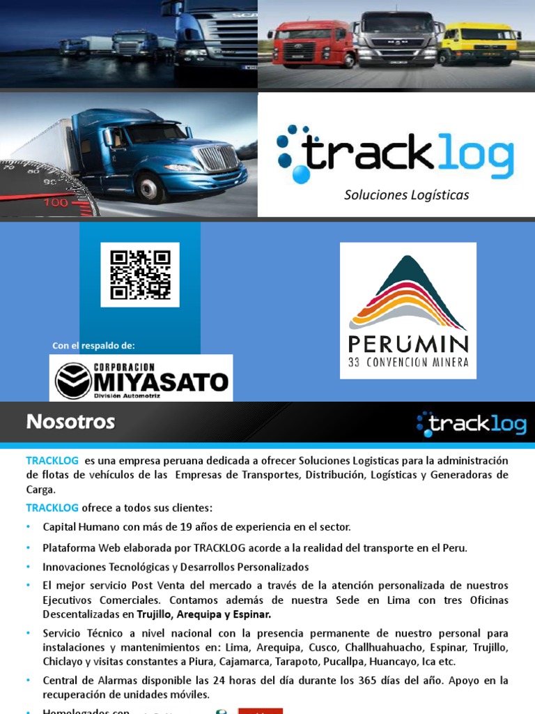 Presentacion Tracklog 2017 | PDF | Tanques | Sistema de Posicionamiento ...