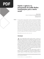 Sujeito e Agência Em Judith Butler