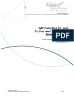 Math HL Formulae IB PDF