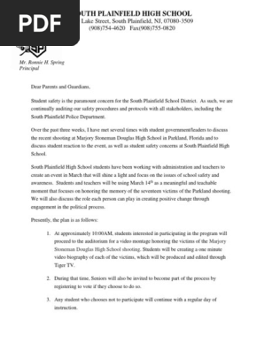 Parent Letter