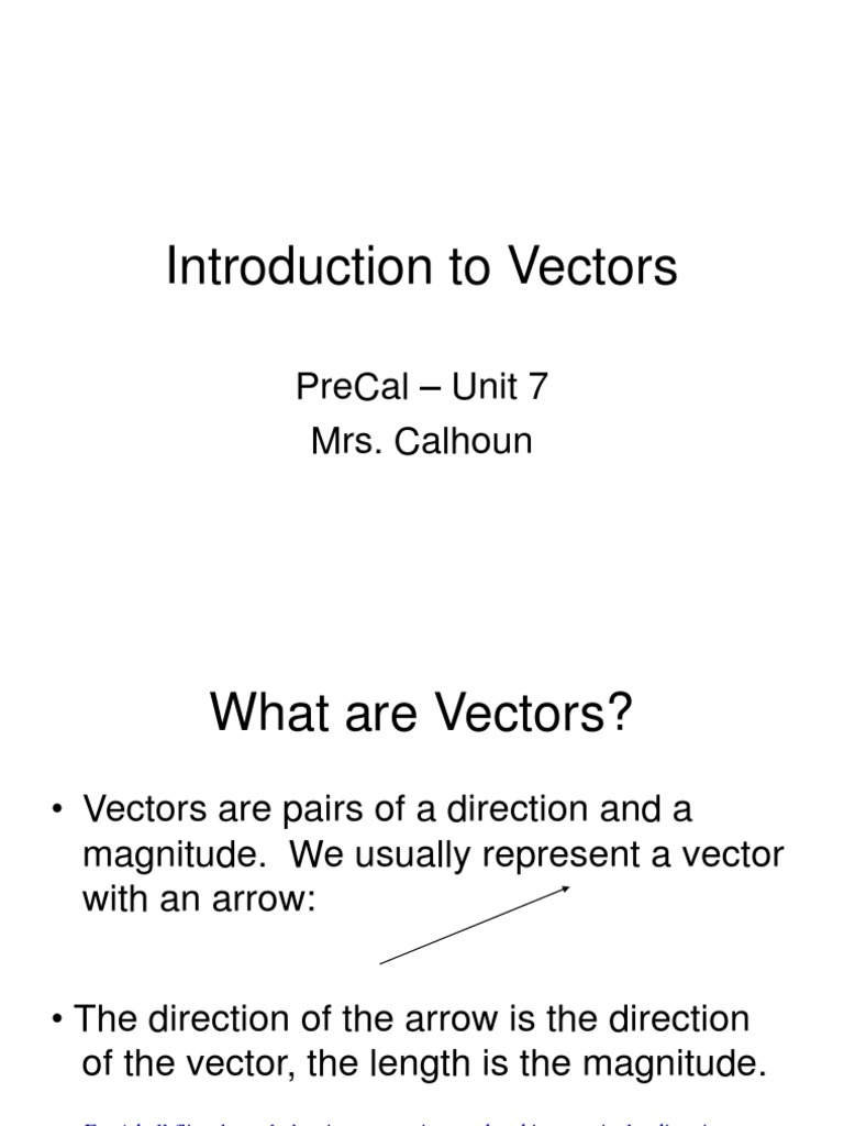 Vector Representation and Analysis | PDF | Euclidean Vector | Vector Space