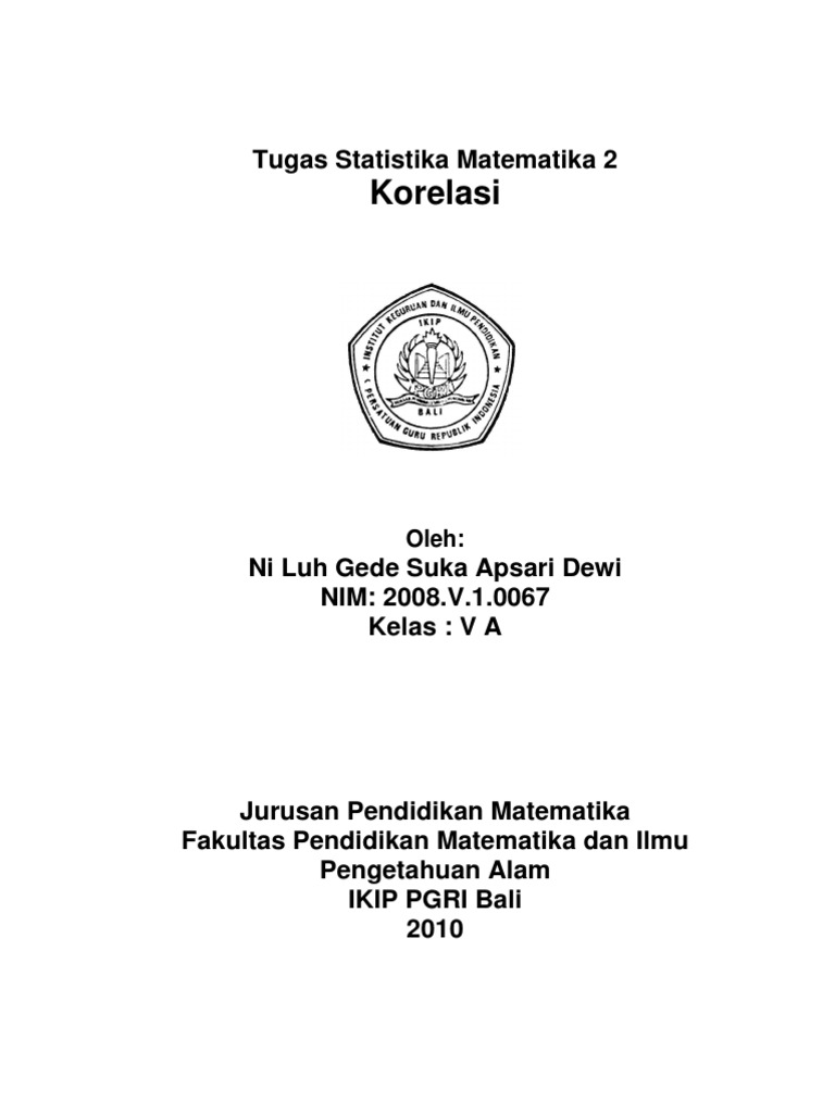 Tugas Statistika Matematika 2