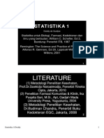 Literature Literature: Statistika 1