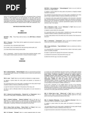 2004 Rules on Notarial Practice