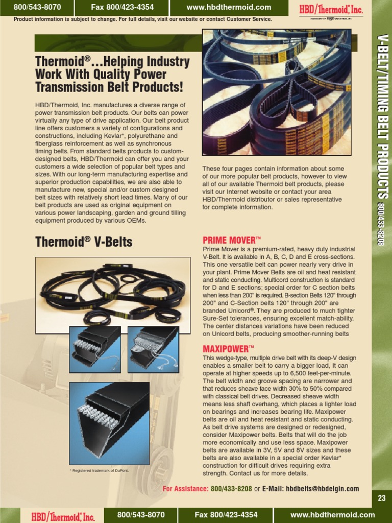 06 Transmission Belts | PDF | Belt (Mechanical) | Mechanical Engineering