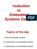 To Embedded Systems Design: Advance Technology