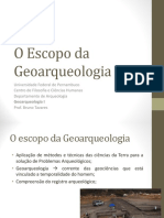 Geoarqueologia e Ciências Da Terra