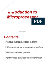 Introduction To Microprocessor: Advance Technology