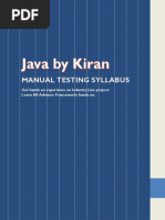 Manual Testing Syllabus PDF