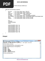 Java Lab