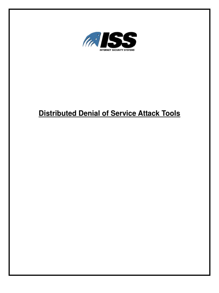 Distributed Denial of Service Attack Tools | PDF | Denial Of Service ...