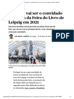 Livros - Portugal Vai Ser o Convidado de Honra Da Feira Do Livro de Leipzig em 2021 - PÚBLICO