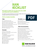 Tax Return Document Checklist ENG 17 Rev