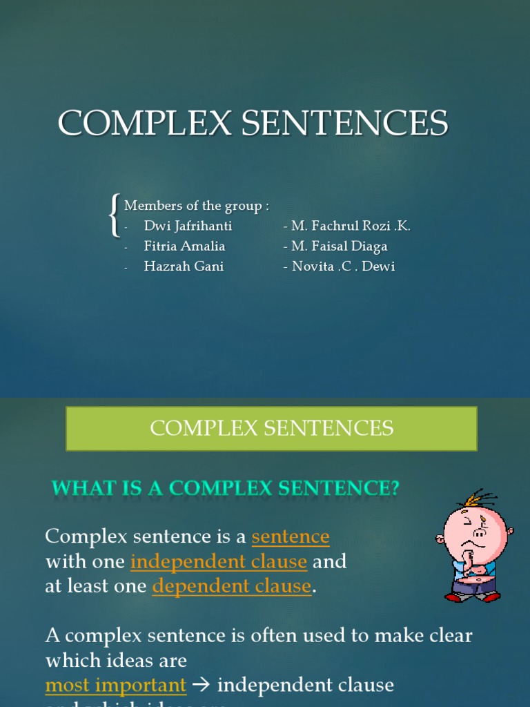 Complex Sentences PDF Clause Antimicrobial Resistance