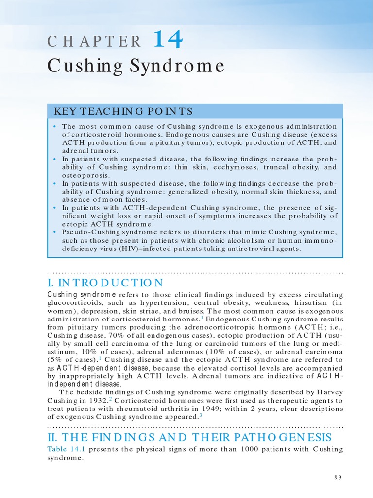 Understanding Cushing Syndrome | PDF | Medical Specialties | Diseases ...