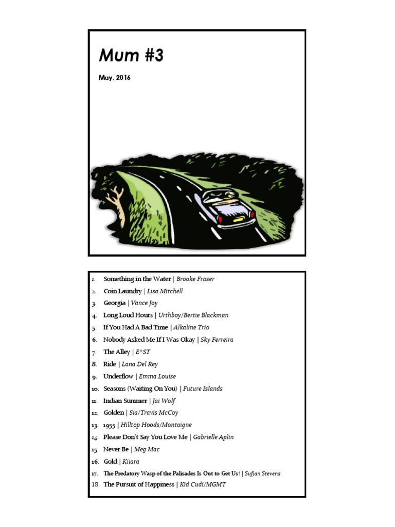 Something in The Water Brooke Fraser 2. Coin Laundry Lisa Mitchell