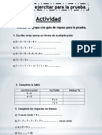 Repaso Multiplicaciones