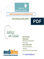 Oficina - Práticas Restaurativas Na Comunidade Escolar - Equipe Justiça Em Círculo Do Mediativa