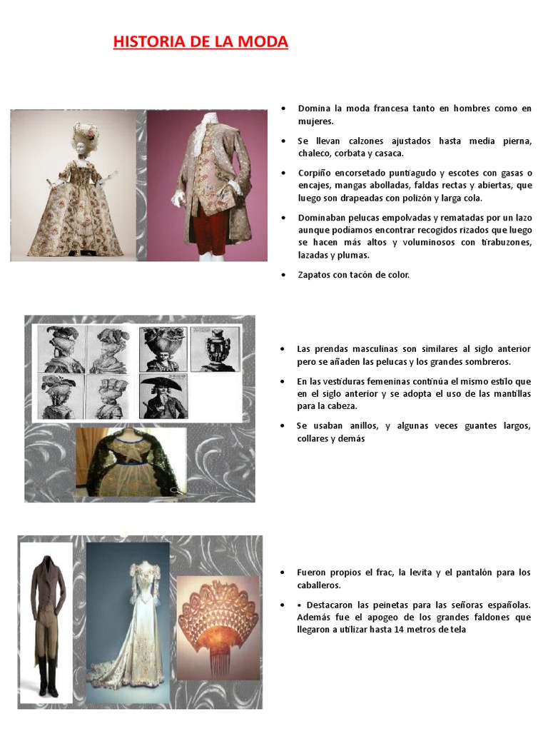 Historia de La Moda | PDF | Moda | Apariencia humana