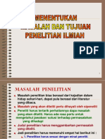 Masalah Tujuan Penelitian