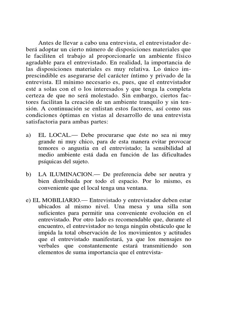El Proceso de La Entrevista( Acevedo ) Hipótesis