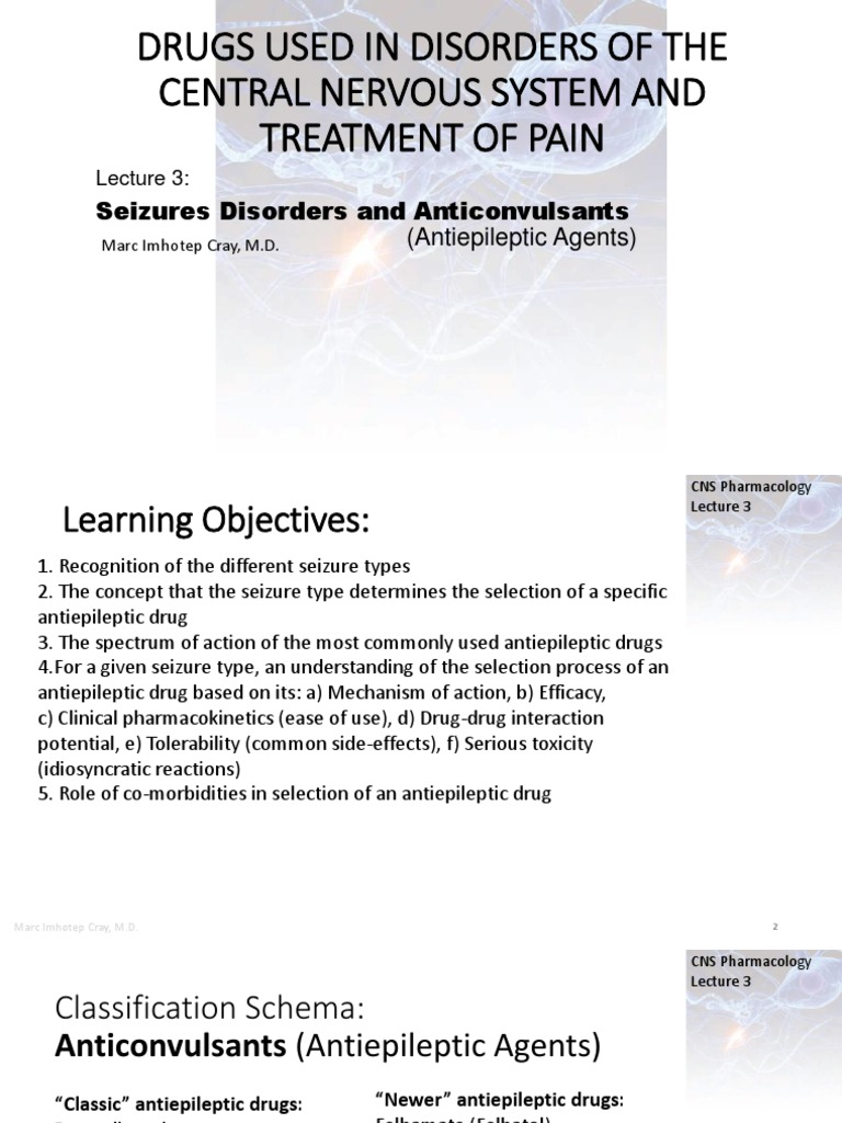 Antiepileptic Drugs and Seizure Types | PDF | Electroencephalography ...