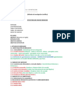 Estuctura Del Plan de Negocios