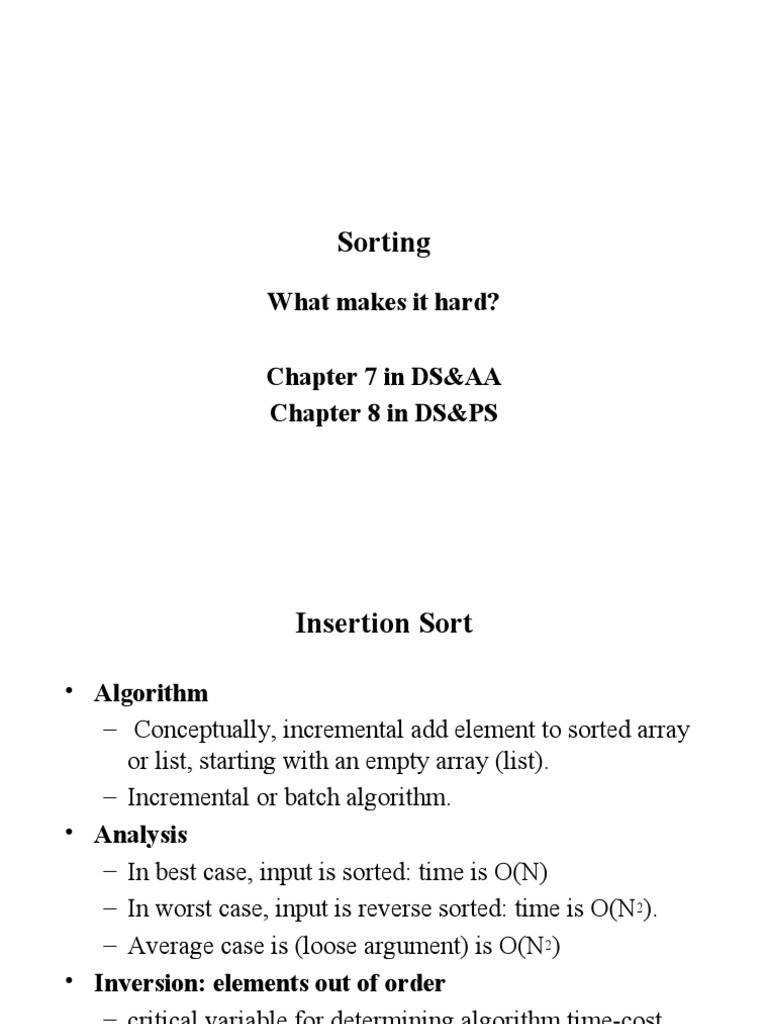 Comprehensive Guide to Sorting Algorithms | PDF | Computing ...