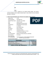 Memoria Descriptiva de Pistas y Veredas - Sivia